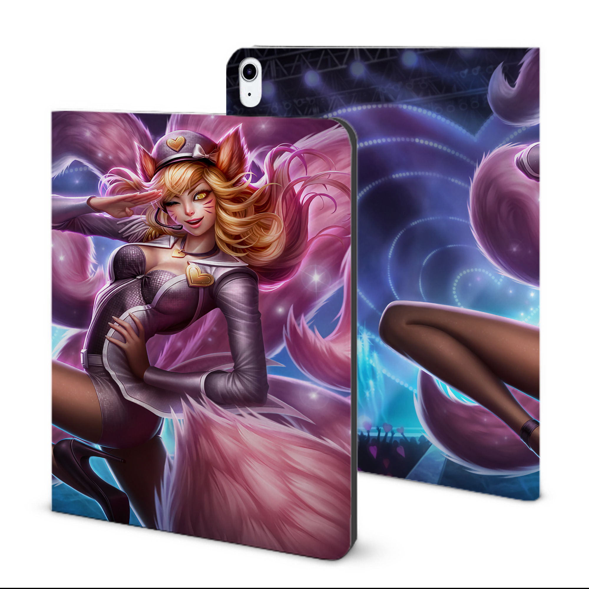 （画像用） リーグ・オブ・レジェンド League of Legends LOL IPad ケース ブック型 PUレザー TPU 耐衝撃 軽量 薄型 ペン収納なし 全面保護 IPad 各モデル対応